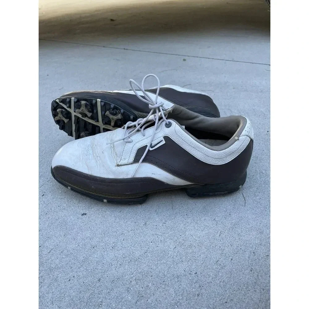 Nike Tour Premium Men's Golf Cleats 379221-171‎ White/Dark Cinder Sz 9 W US